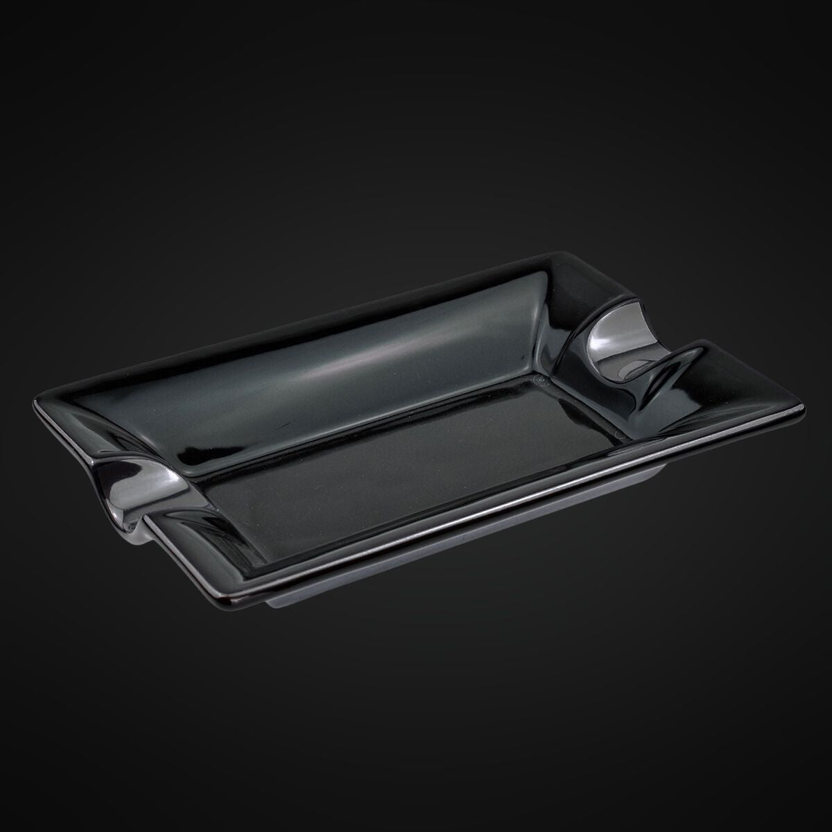 Cigar Ceramic Ashtray - Black