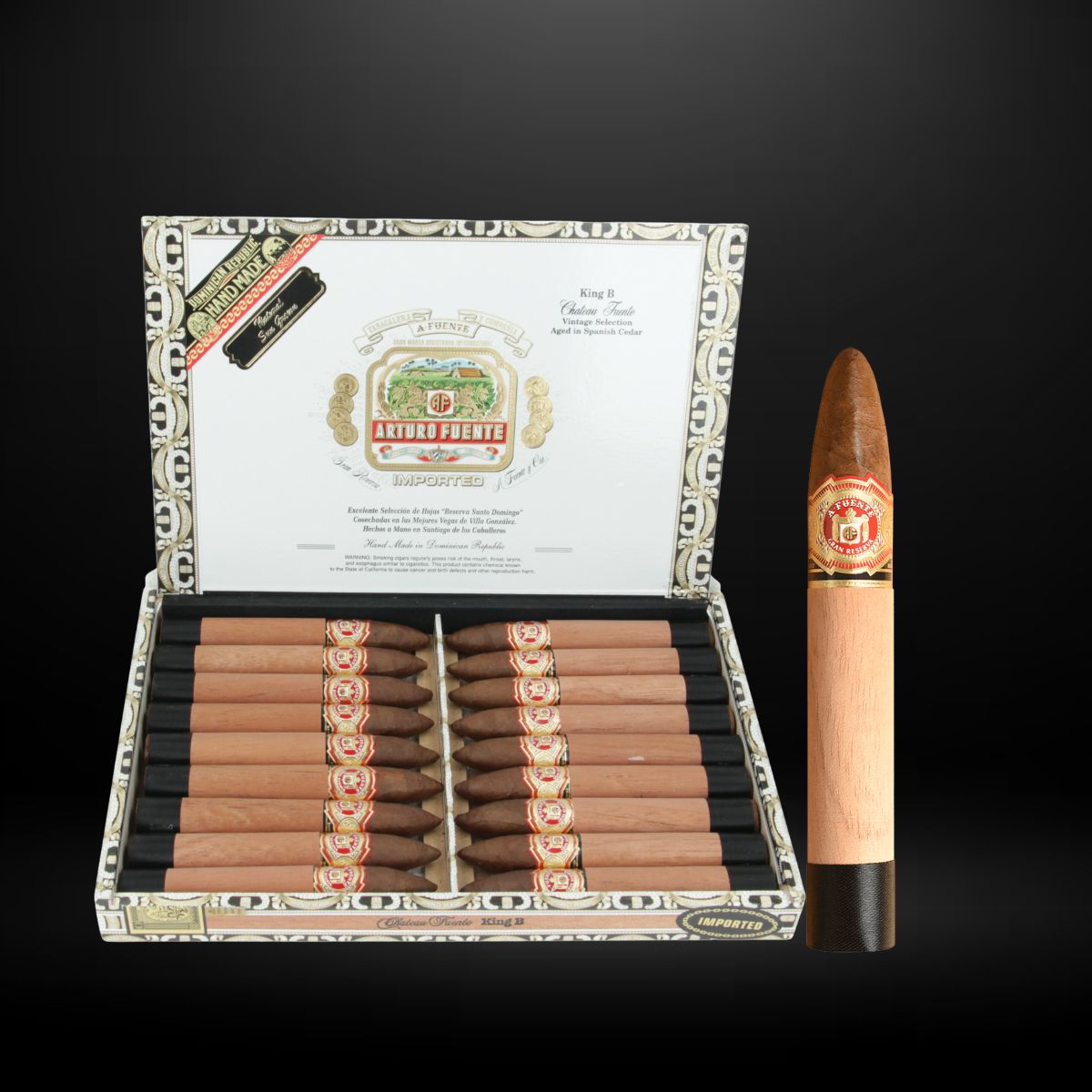 Arturo Fuente Chateau Fuente King B Rosado Sun Grown