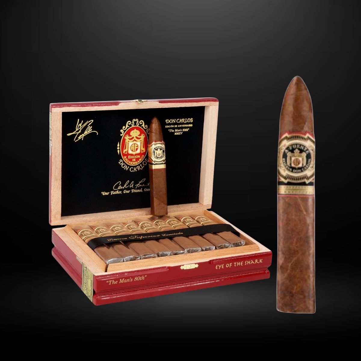 Arturo Fuente D/C The Mans 80th/Eye Of The Shark