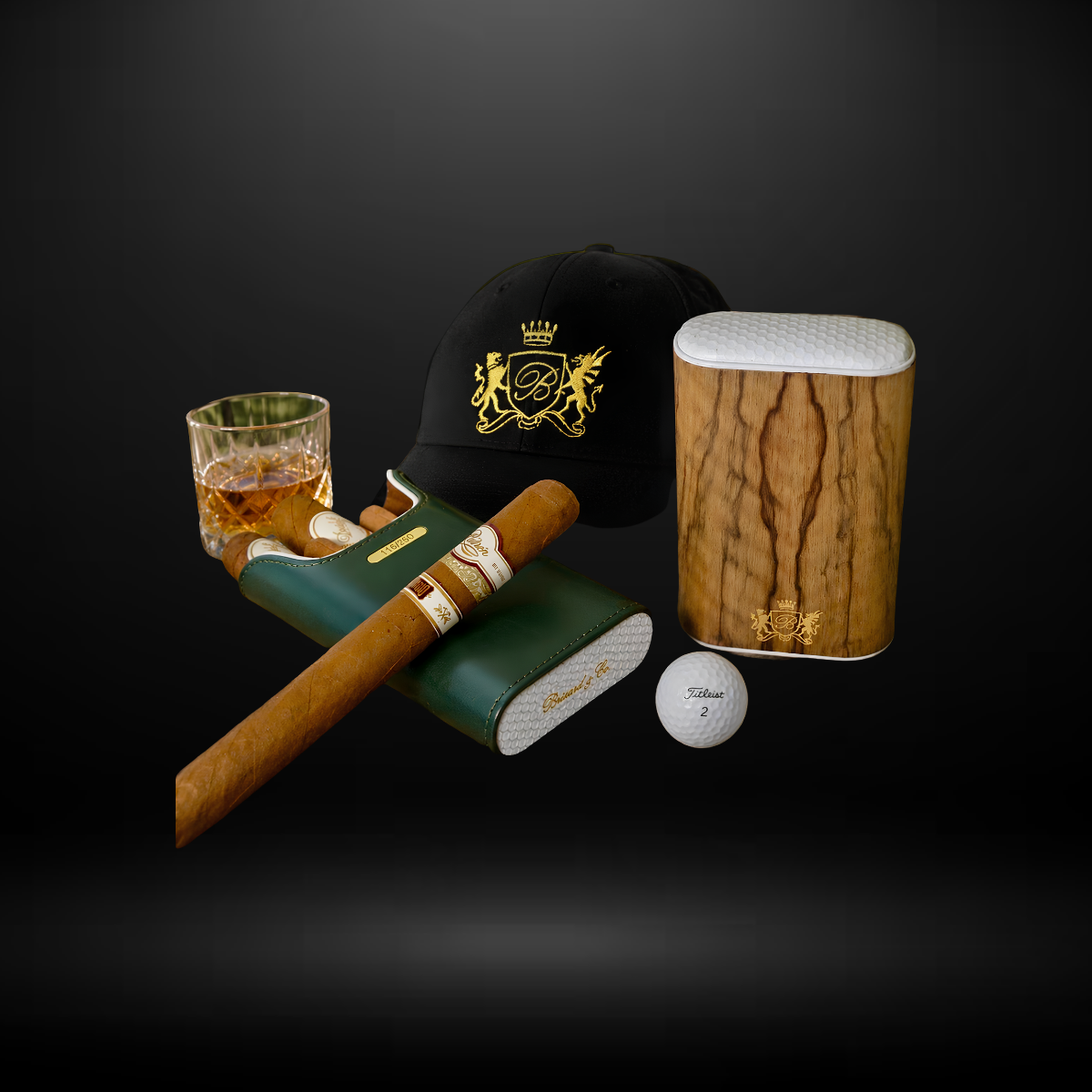 Brizard Cigar Case Showband 3 Golf Heritage Limited Edition