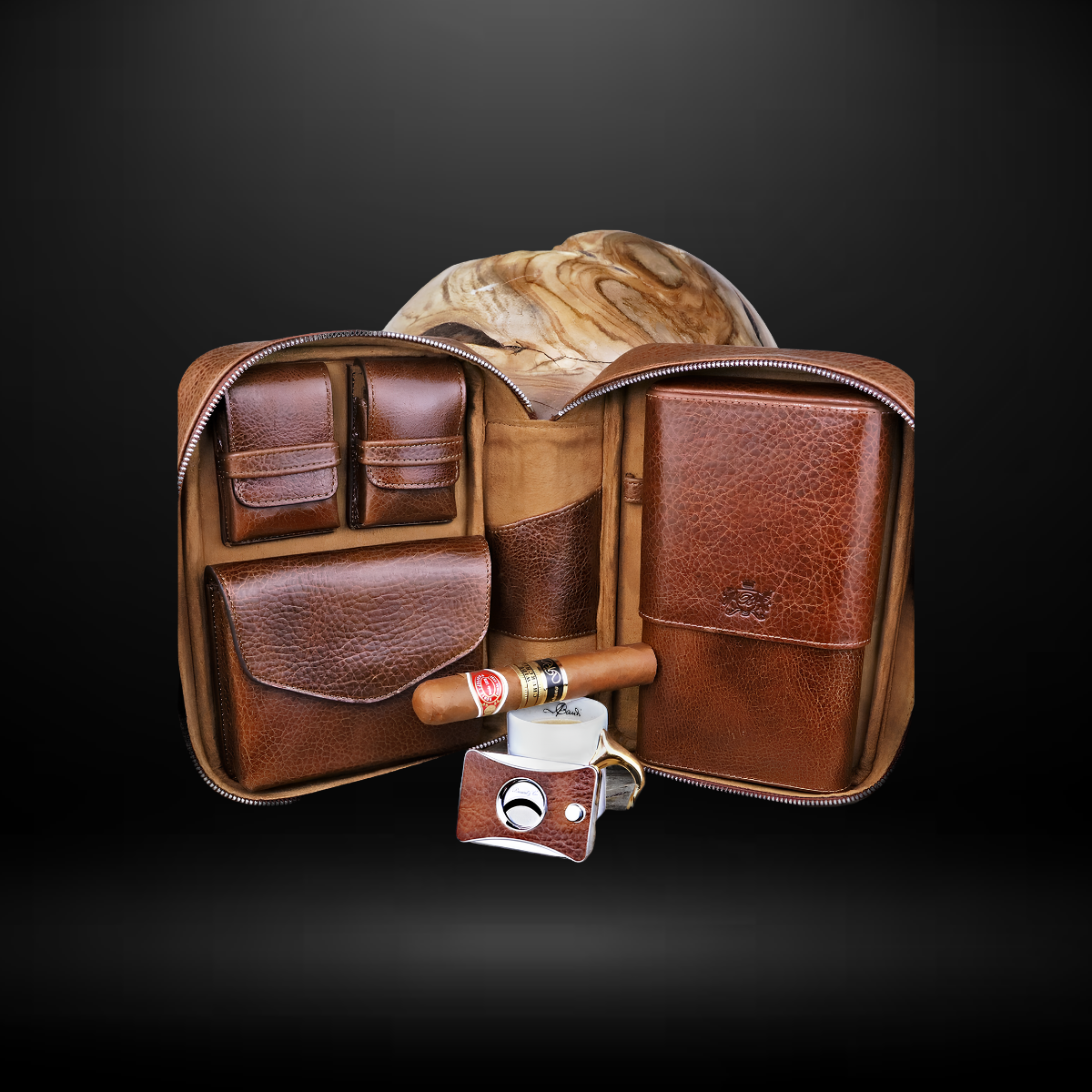 Brizard Havana Traveler Ii Whisky & Black With Valuable Pouch