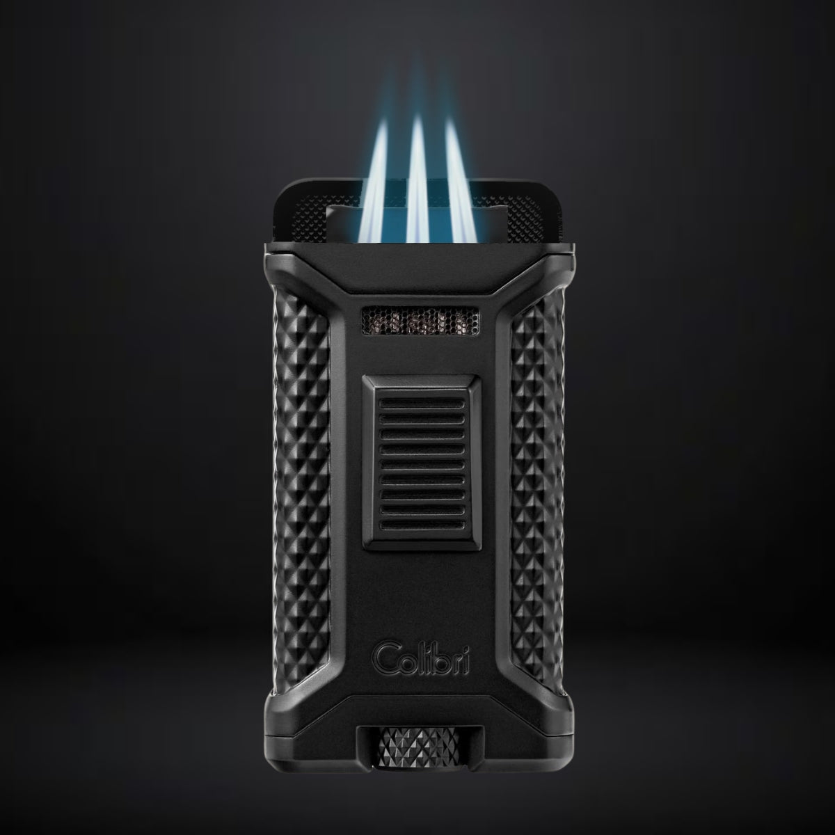 Colibri Cigar Lighter Ascari Triple Jet – Black