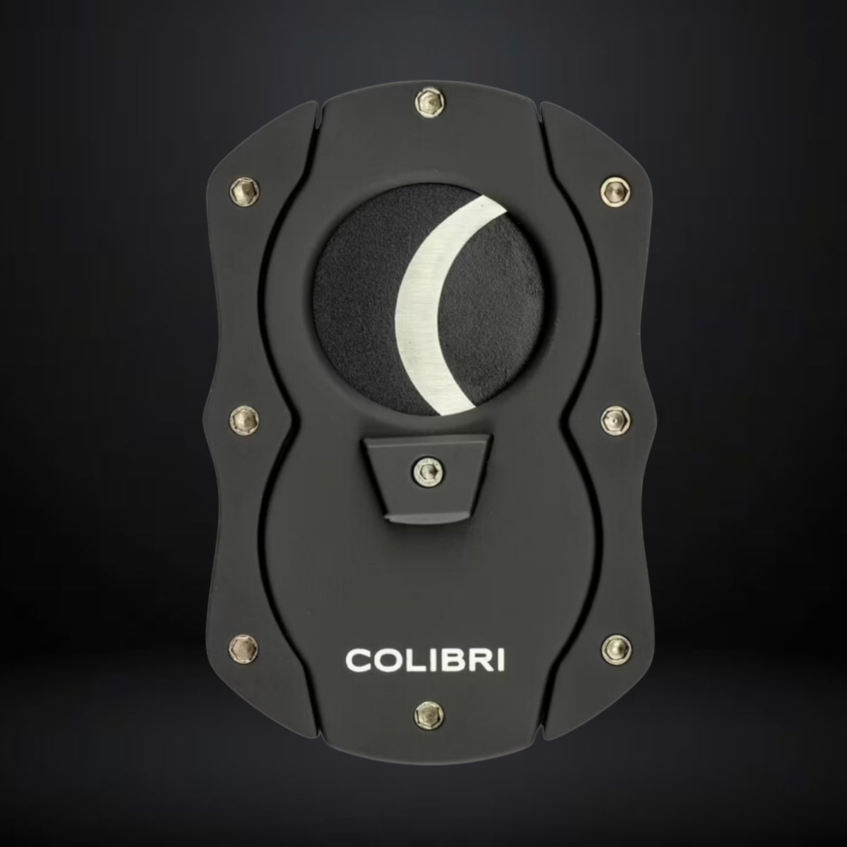 Colibri Premium Cut Cigar Cutter – Black with Black Blades