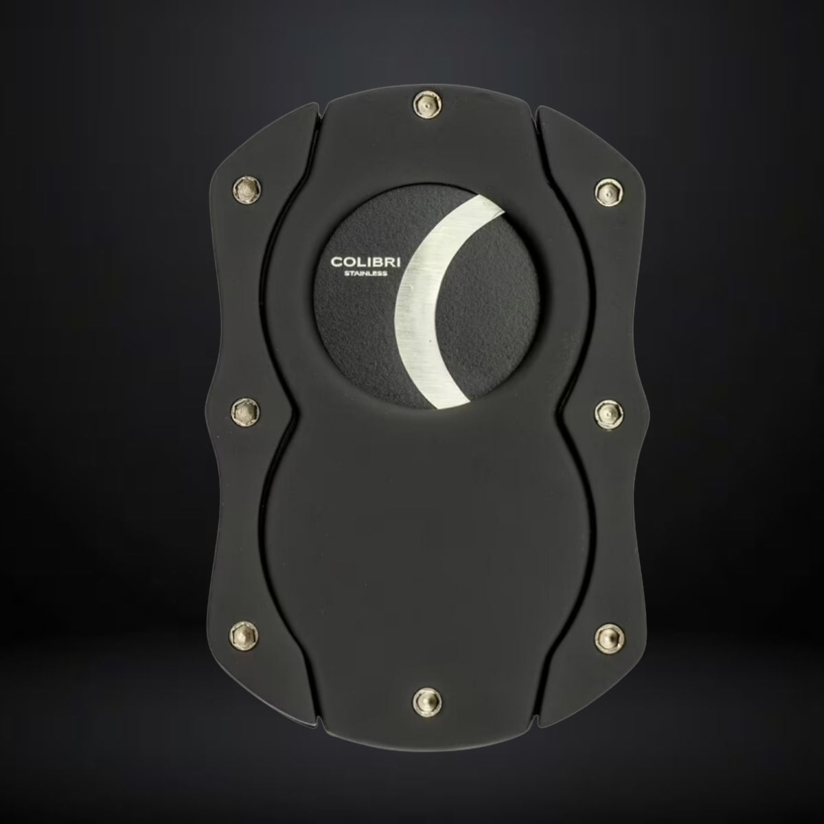 Colibri Premium Cut Cigar Cutter – Black with Black Blades