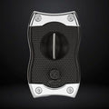 Colibri Premium SV-Cut 2 in 1 Cigar Cutter – Black with Chrome