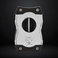 Colibri Premium SV-Cut 2 in 1 Cigar Cutter – Chrome with Black