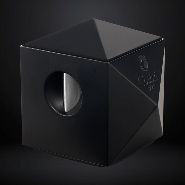 Colibri Quasar Premium 2 in 1 Desk Cigar Cutter – Black