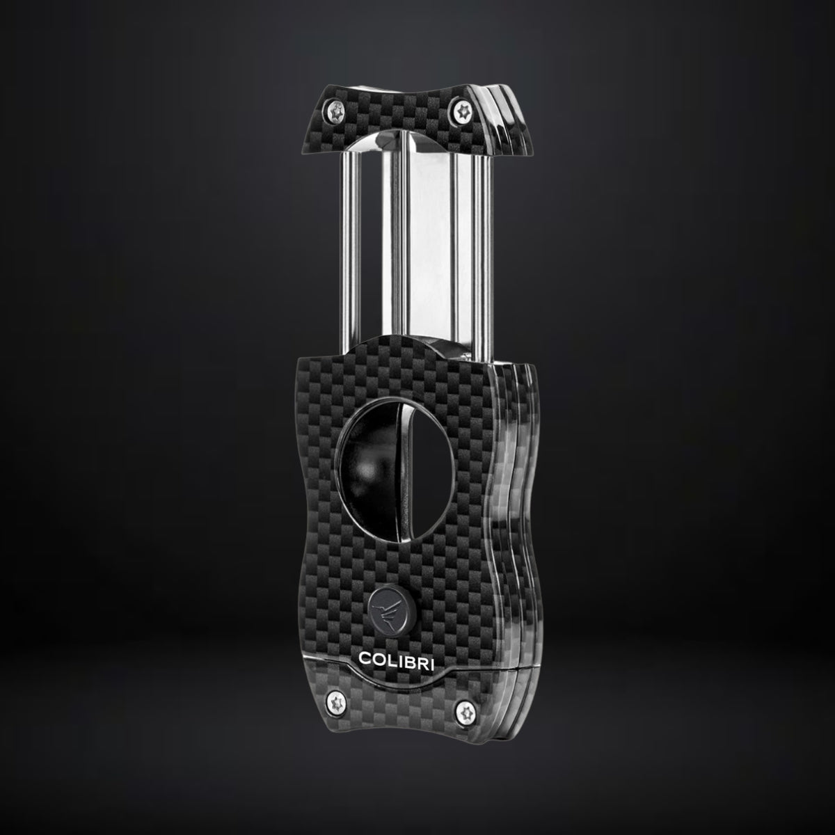 Colibri V-Cut Cigar Cutter – Black Carbon Fiber