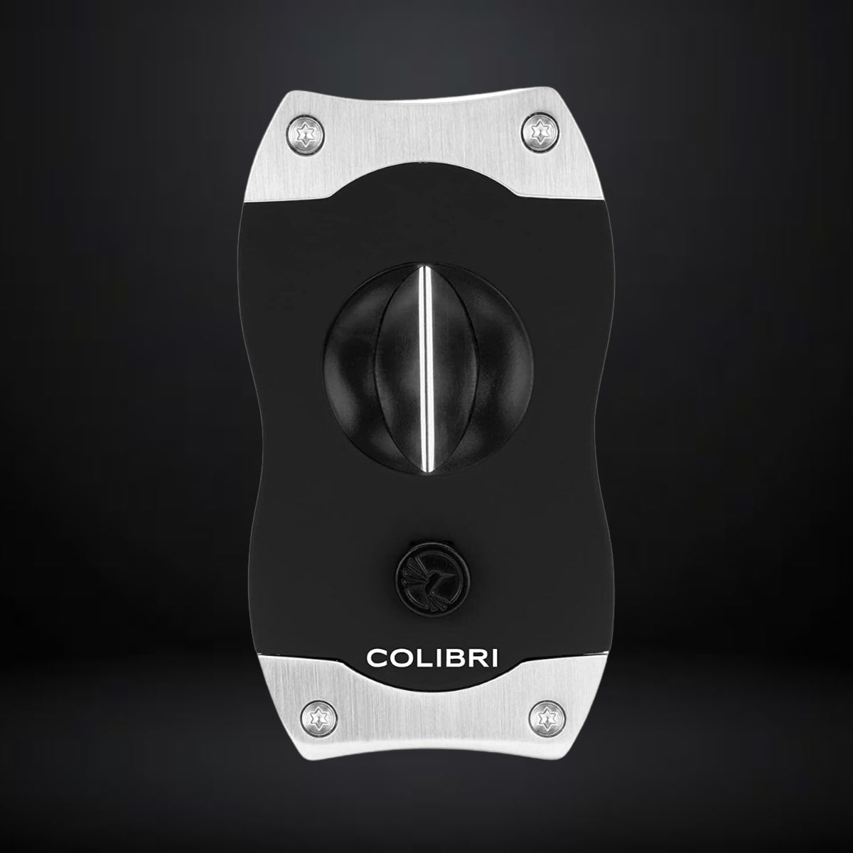 Colibri V-Cut Cigar Cutter – Black with Chrome